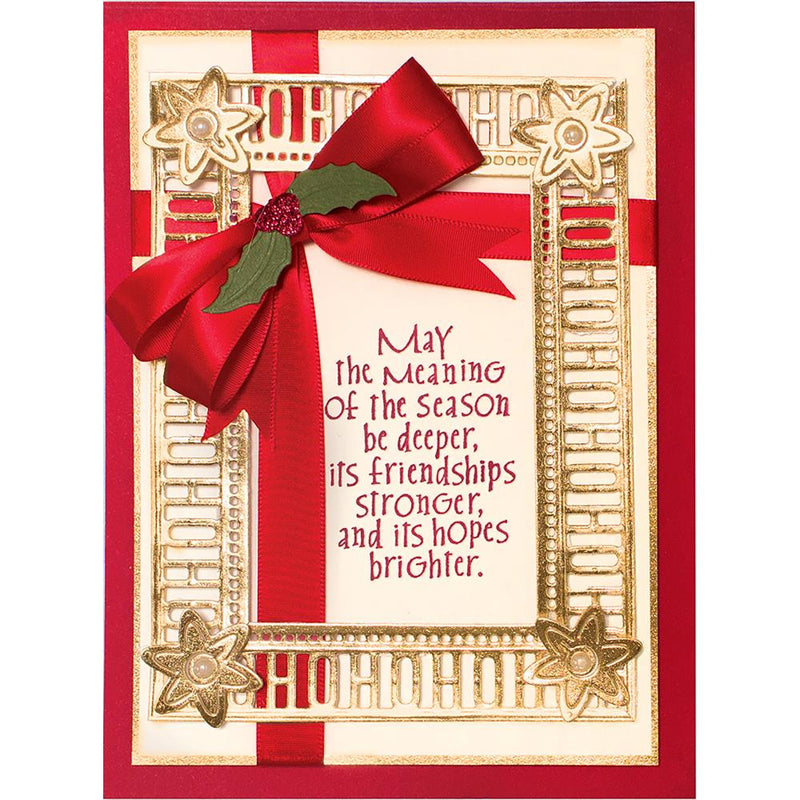 Spellbinders Shapabilities Etched Dies - A Charming Christmas Collection by Becca Feeken - Charming Christmas Words, S4-947