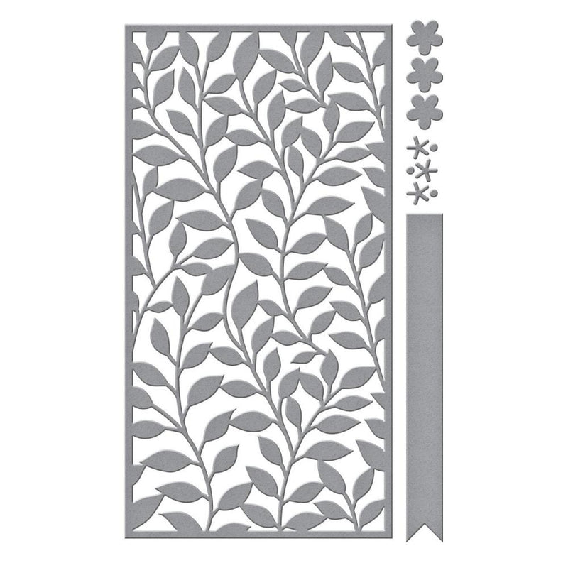 Spellbinders Die Set - Sweet Leaf Mini Slimline, S5-508 by: Becca Feeken