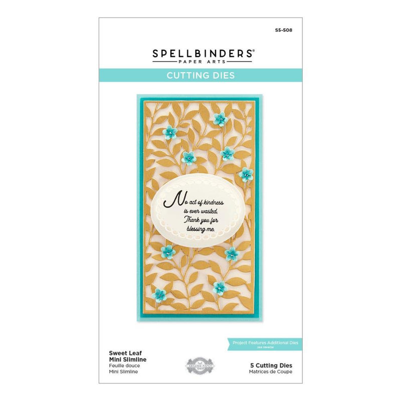 Spellbinders Die Set - Sweet Leaf Mini Slimline, S5-508 by: Becca Feeken