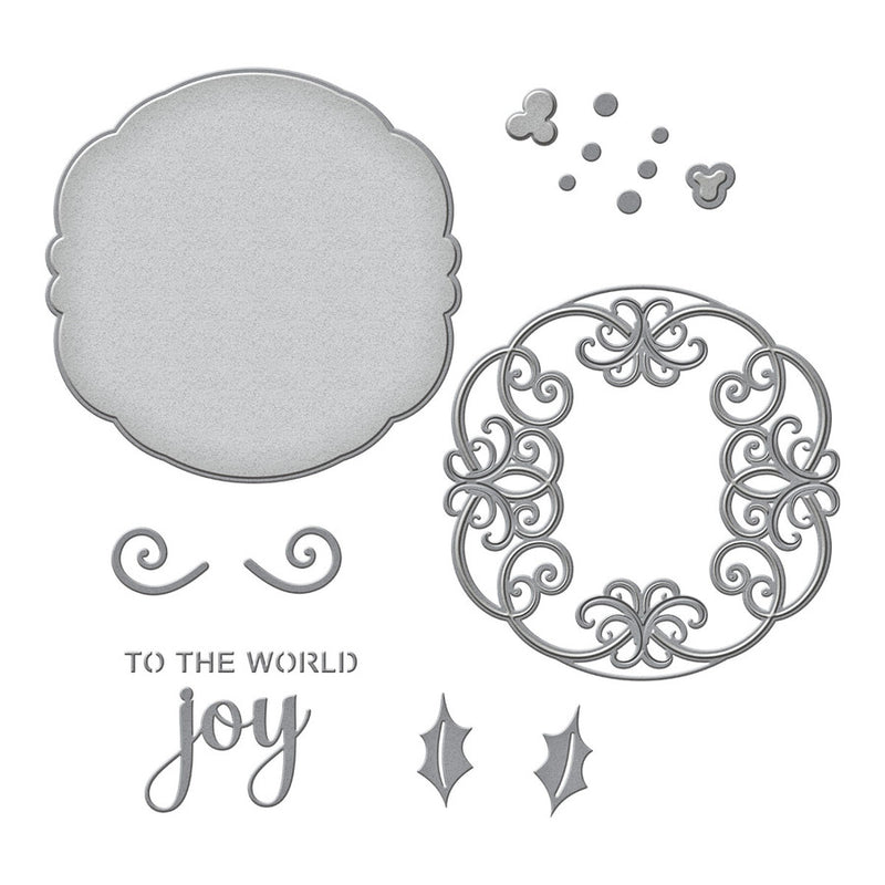 Spellbinders Etched Dies - Joy Flourish Doily, S5-532