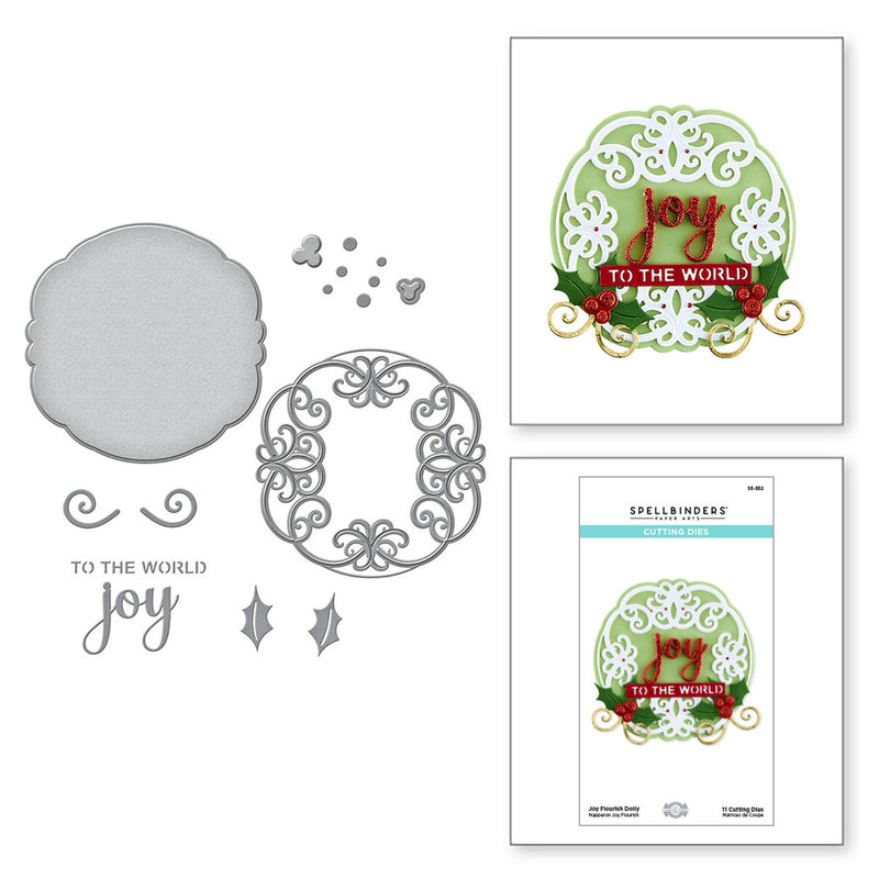 Spellbinders Etched Dies - Joy Flourish Doily, S5-532