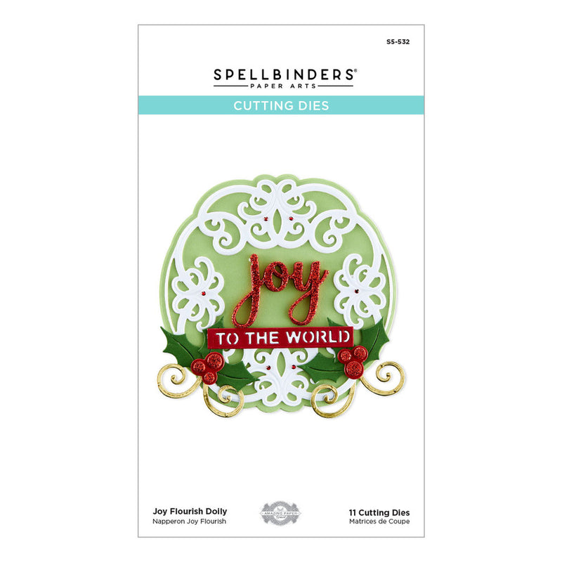 Spellbinders Etched Dies - Joy Flourish Doily, S5-532