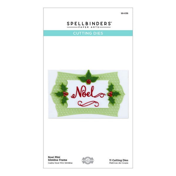 Spellbinders Etched Dies - Noel Mini Slimline Frame, S5-535