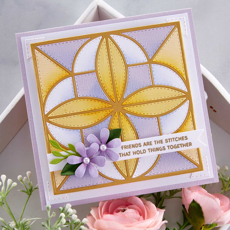 Spellbinders Etched Dies - Patchwork Petals, S5-537