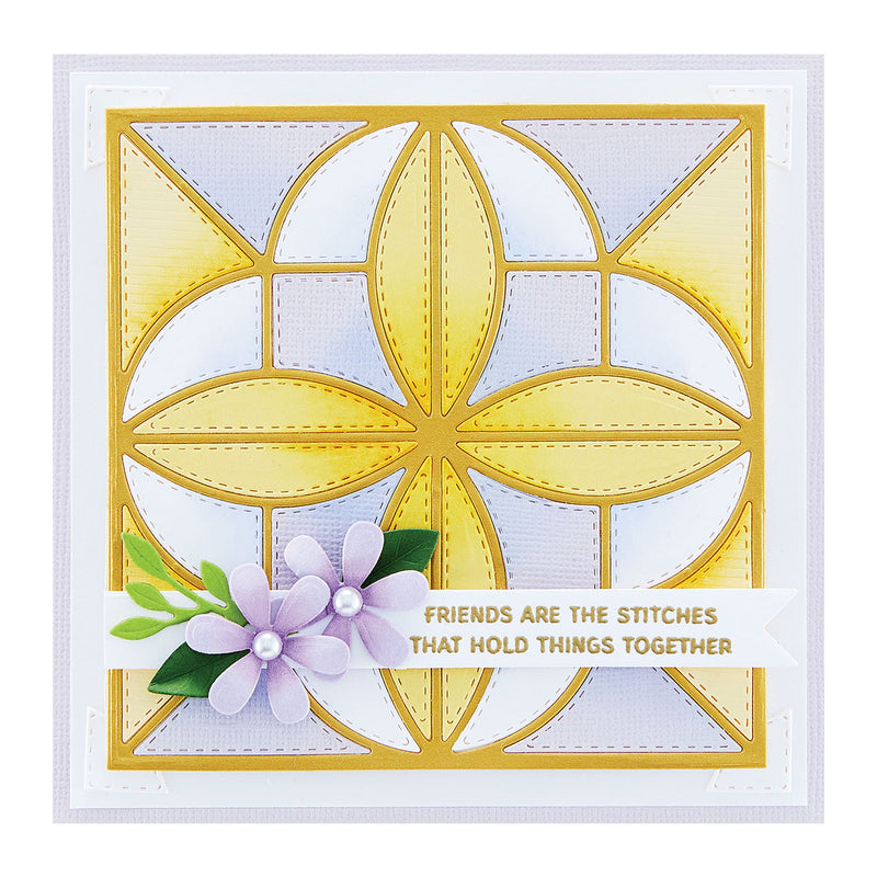 Spellbinders Etched Dies - Patchwork Petals, S5-537