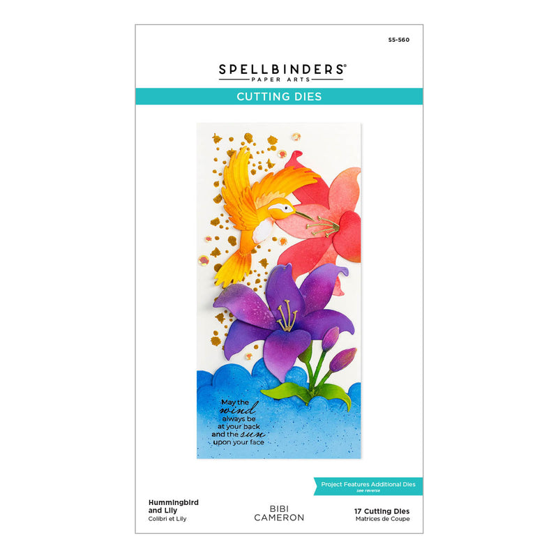 Spellbinders Cutting Dies - Hummingbird & Lily, S5-560