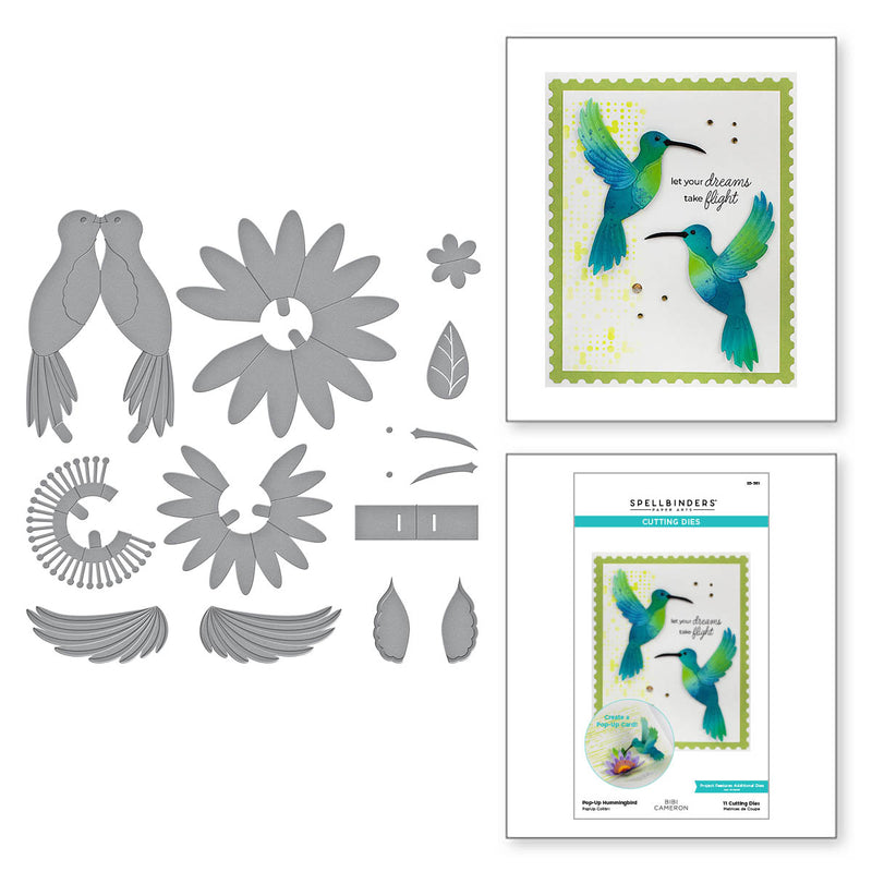 Spellbinders Cuting Dies - Pop-Up Hummingbird, S5-561