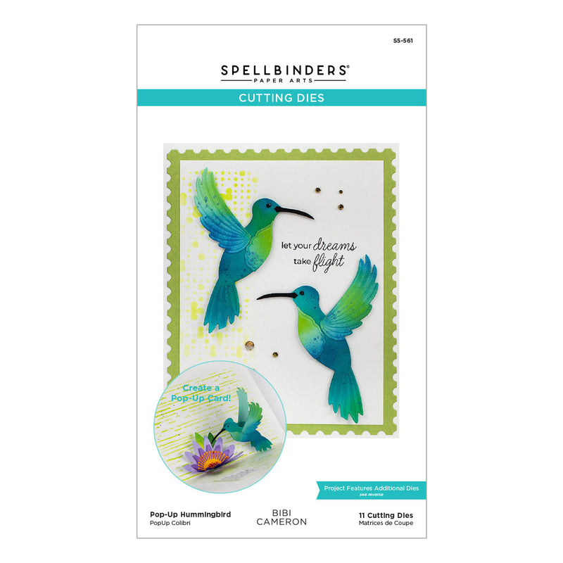 Spellbinders Cuting Dies - Pop-Up Hummingbird, S5-561