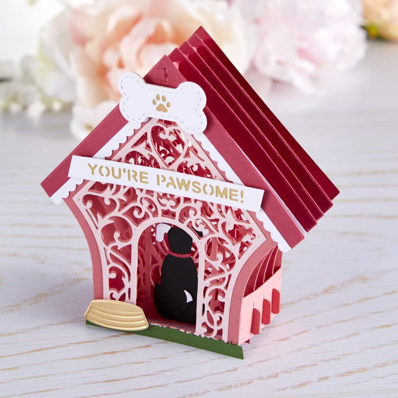 Spellbinders Etched Dies - 3-D Vignette Pet House, S6-199