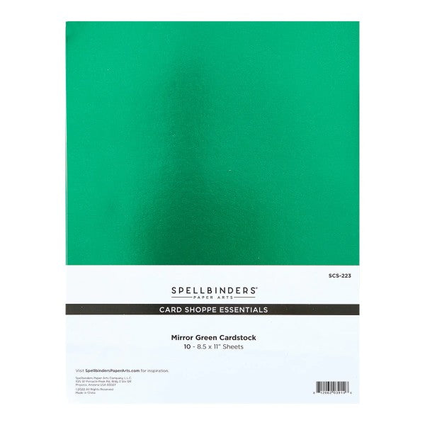 Spellbinders Cardstock - Mirror Green, SCS-223