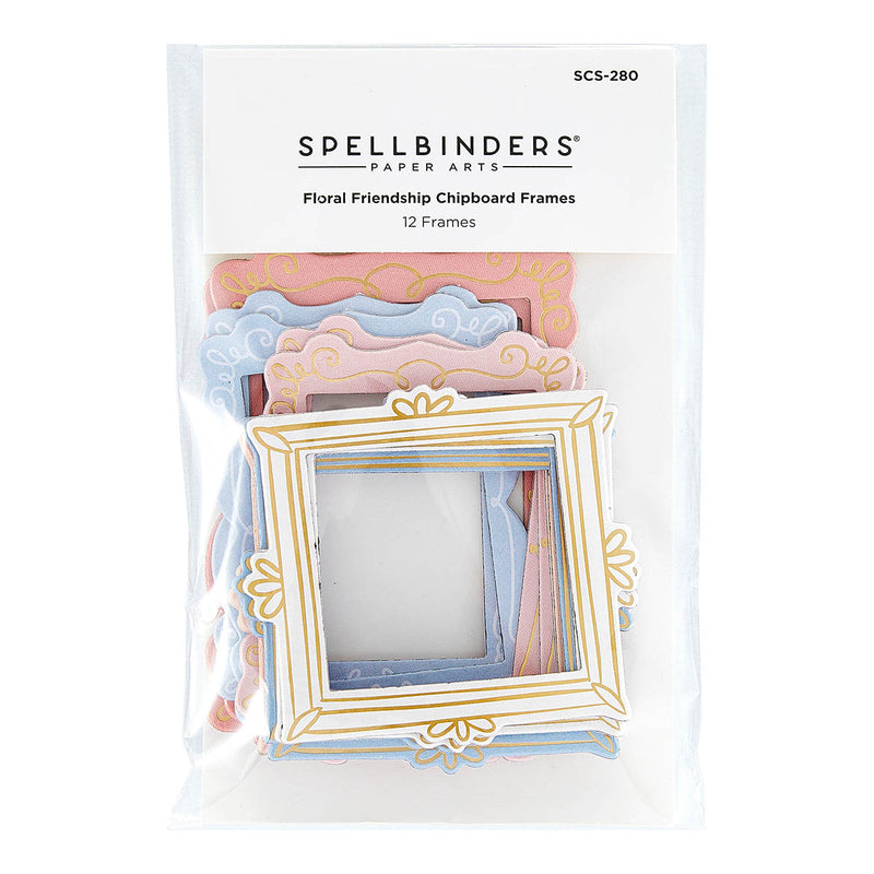 Spellbinders Chipboard Frames - Floral Friendship, SCS-280