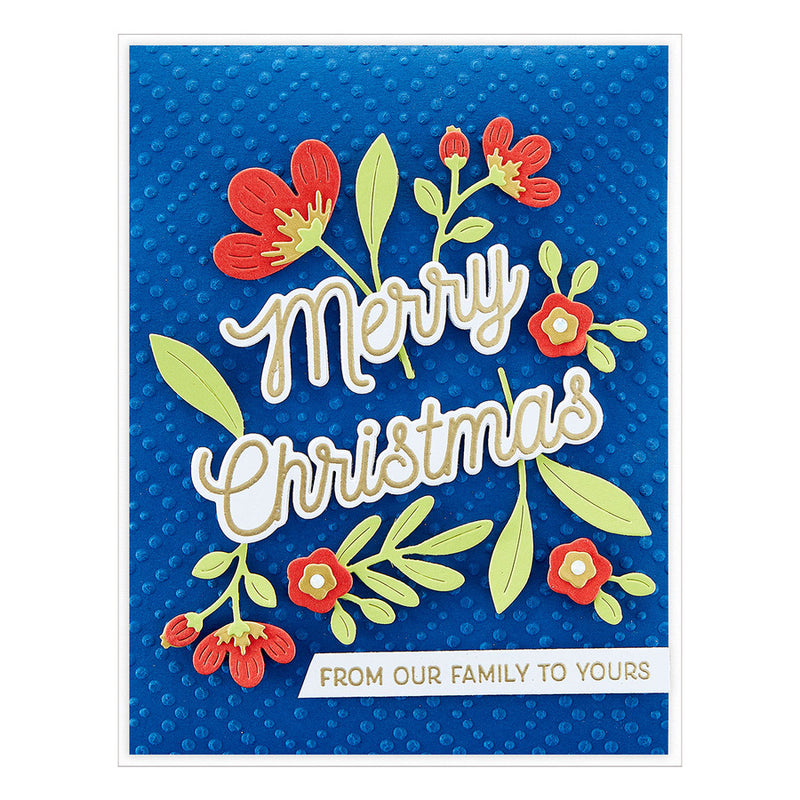 Spellbinders Stamp & Die Set - Many Merry Christmas Sentiments, SDS-175