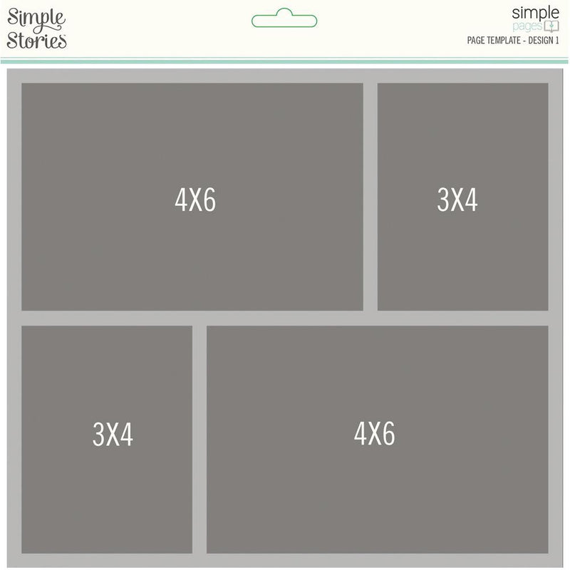 Simple Stories - Simple Pages - Page Template - Design 1, 15827