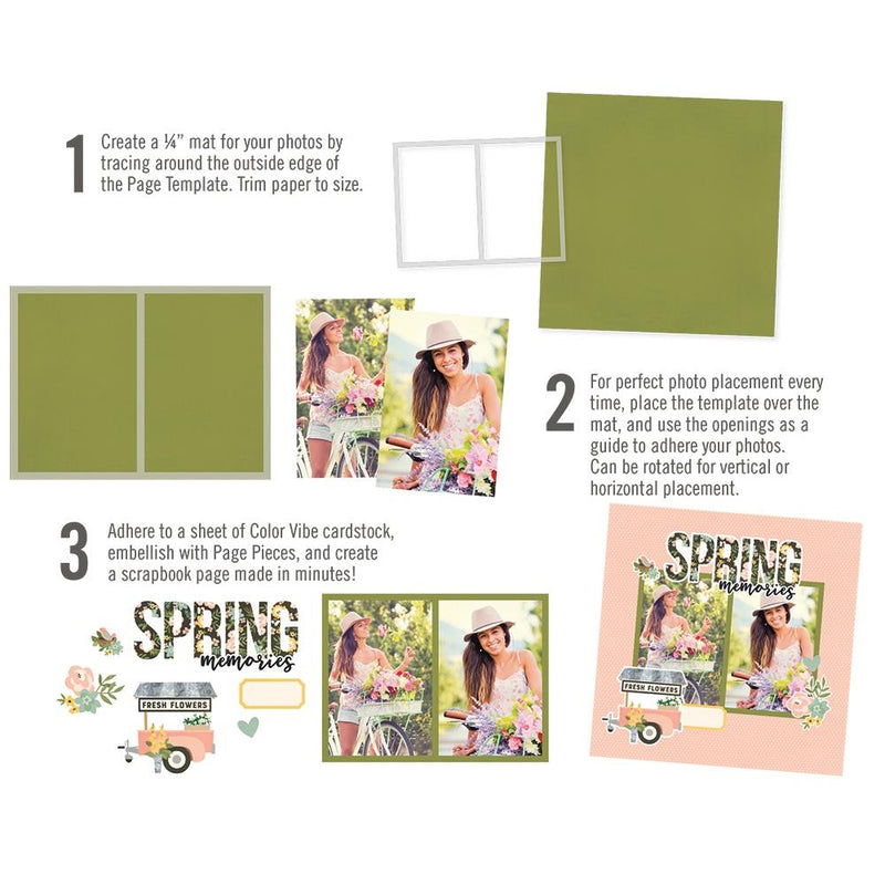 Simple Stories - Simple Pages - Page Template - Design 4, SPT15830