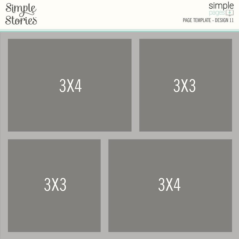 Simple Stories - Simple Pages - Page Template - Design 11, 15970