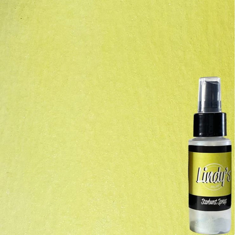 Lindy's Stamp Gang Starburst Shimmer Spray - UFO Yellow, SS-095