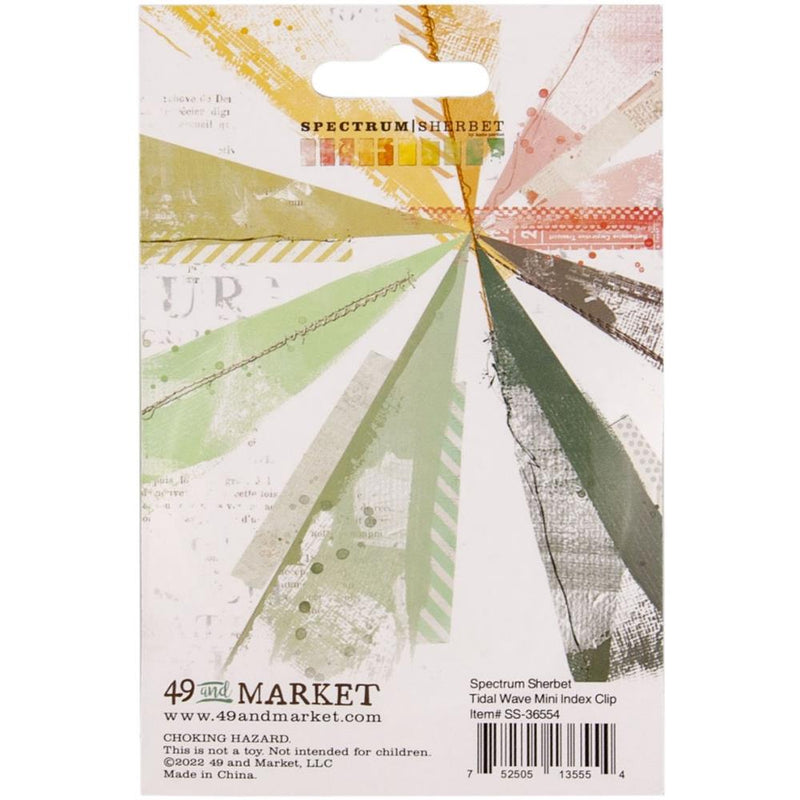 49 And Market Spectrum Sherbert Mini Index Clips - Tidal Wave, SS36554