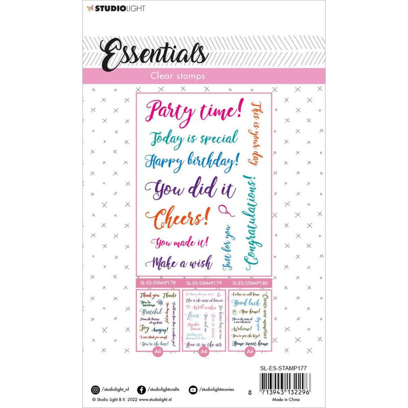 Studio Light Essentials Stamp Set - Nr 177, Party, STAMP177