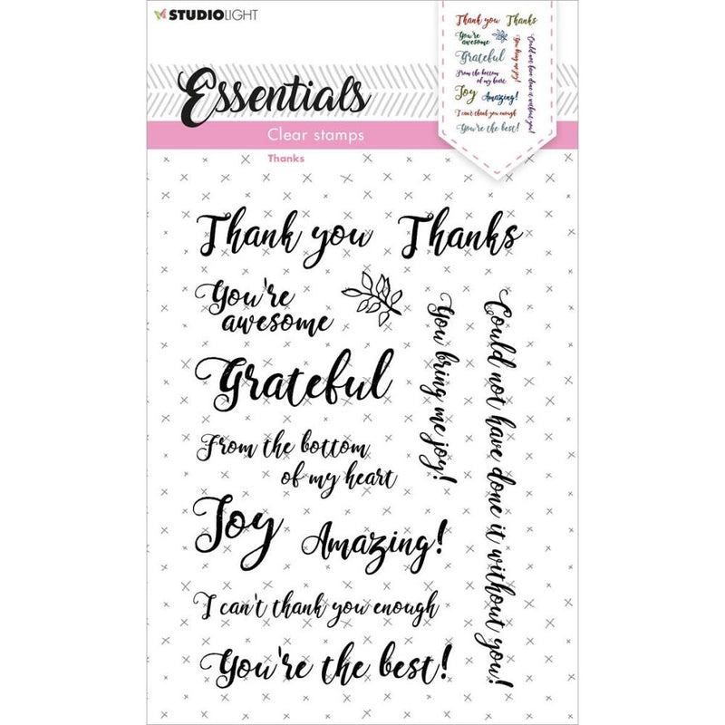 Studio Light Essentials Stamp Set - Nr 178, Thanks, STAMP178