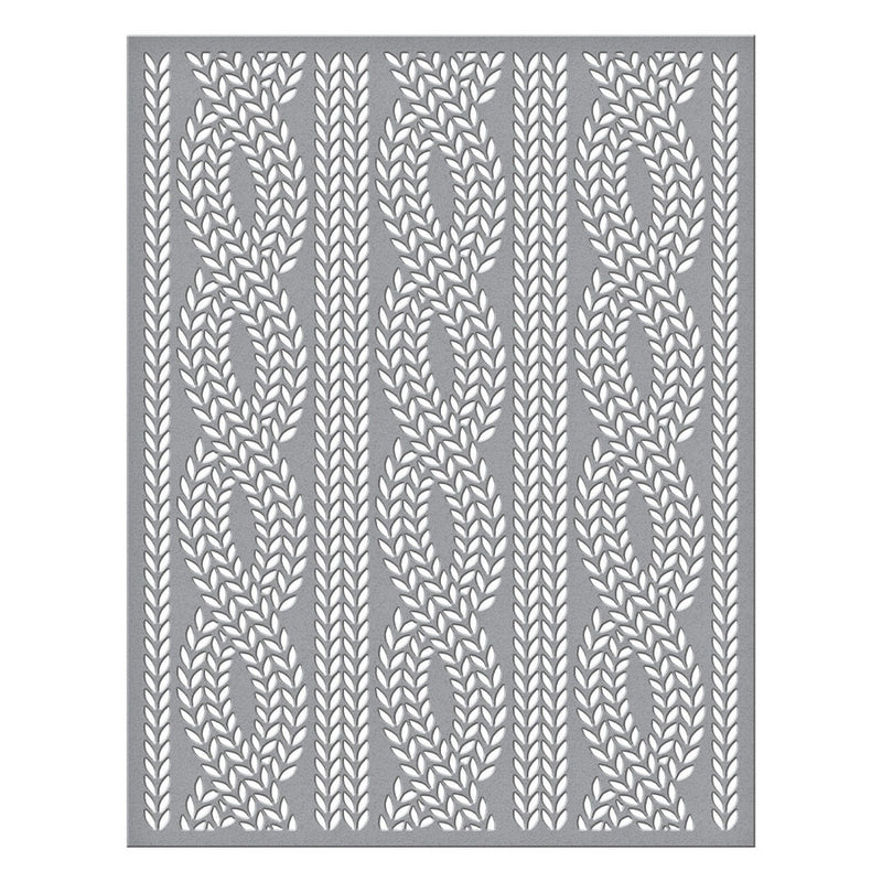 Spellbinders Stencil - Cable Knit, STN-026