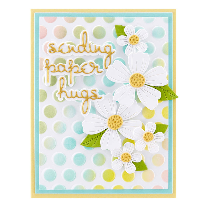 Spellbinders Stencil - Puff Dotty, STN-046