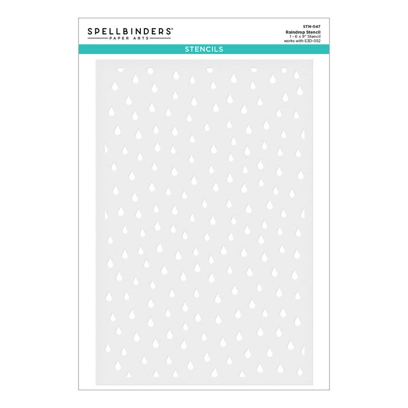 Spellbinders Stencil - Raindrop, STN-047