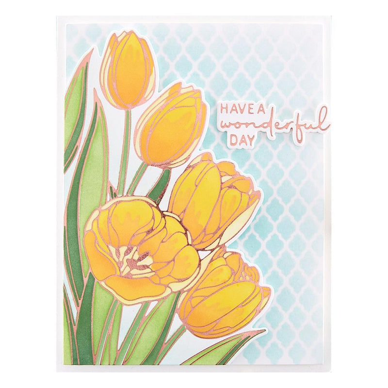 Spellbinders Stencil Set - Layered Wonderful Tulips, STN045