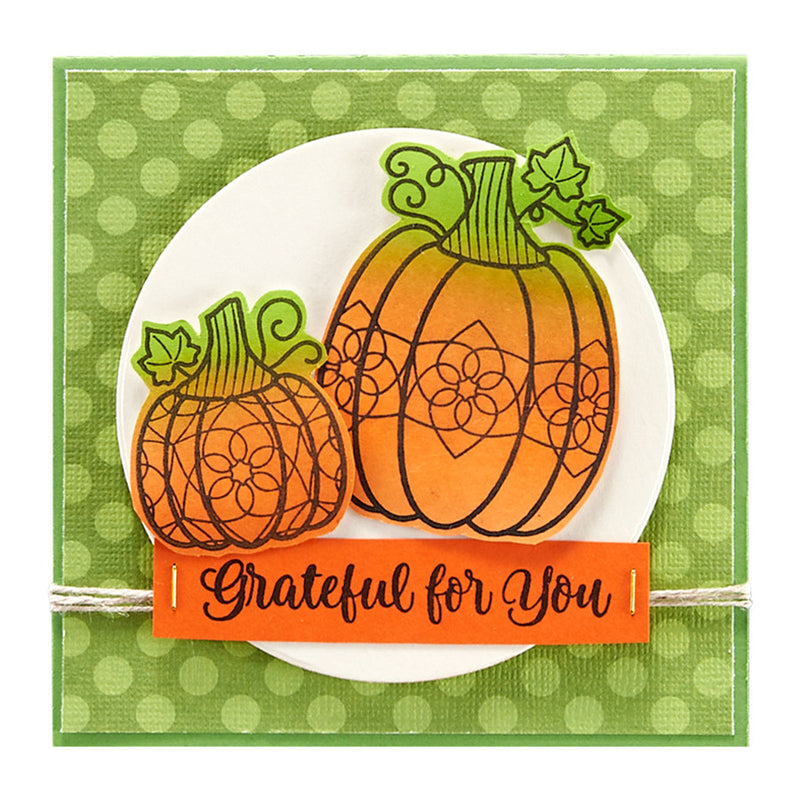 Spellbinders Clear Stamp Set - Charming Pumpkins, STP-046