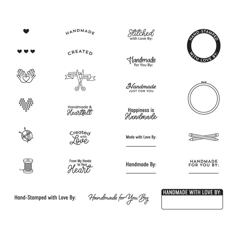 Spellbinders Clear Stamp Set - Handmade By, STP-114