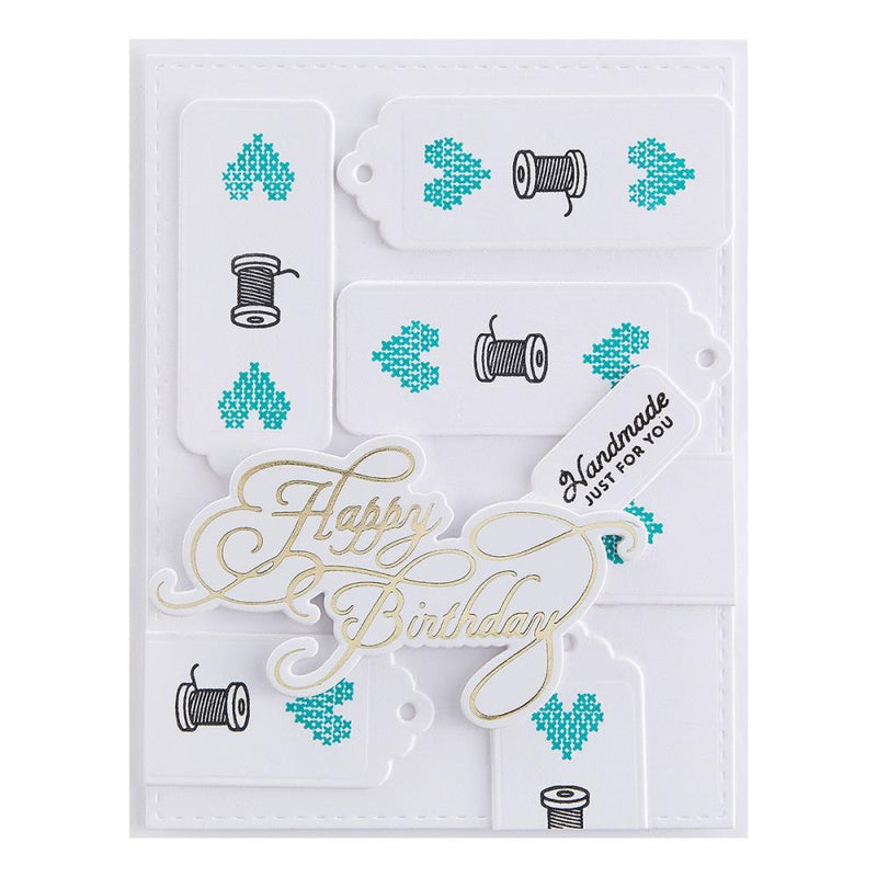 Spellbinders Clear Stamp Set - Handmade By, STP-114