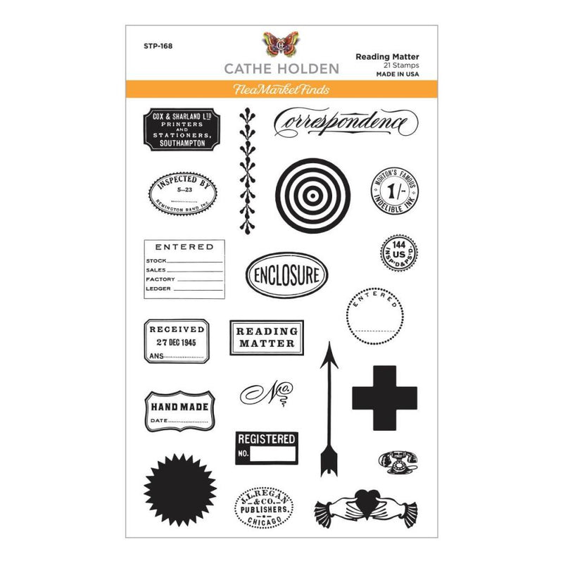 Spellbinders Clear Stamp Set - Reading Matter, STP-168