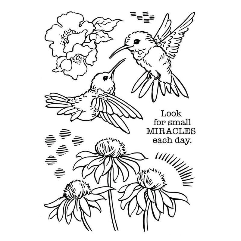 Stampendous Clear Stamp Set - Hummingbird Day, STP-193