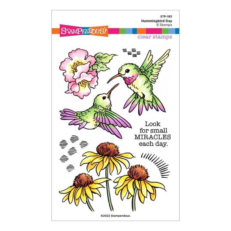 Stampendous Clear Stamp Set - Hummingbird Day, STP-193