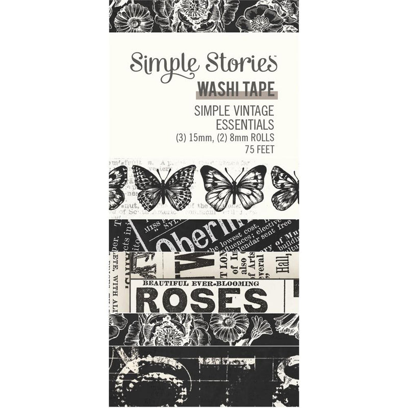 Simple Stories Washi Tape 5-Roll - Simple Vintage Essentials, SVE20428