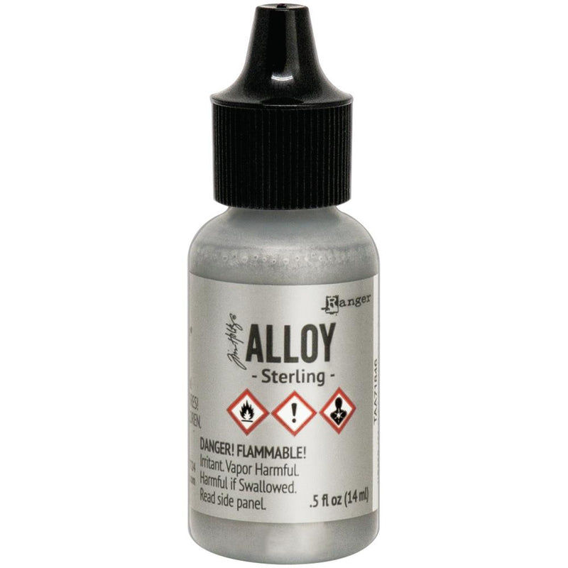 Tim Holtz Alloy Ink .5oz - Sterling, TAA71846