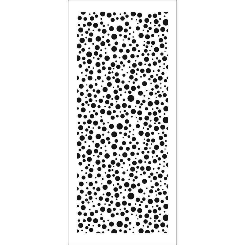 The Crafter's Workshop Slimline Stencil 4X9 - Random Bubbles, TCW2341