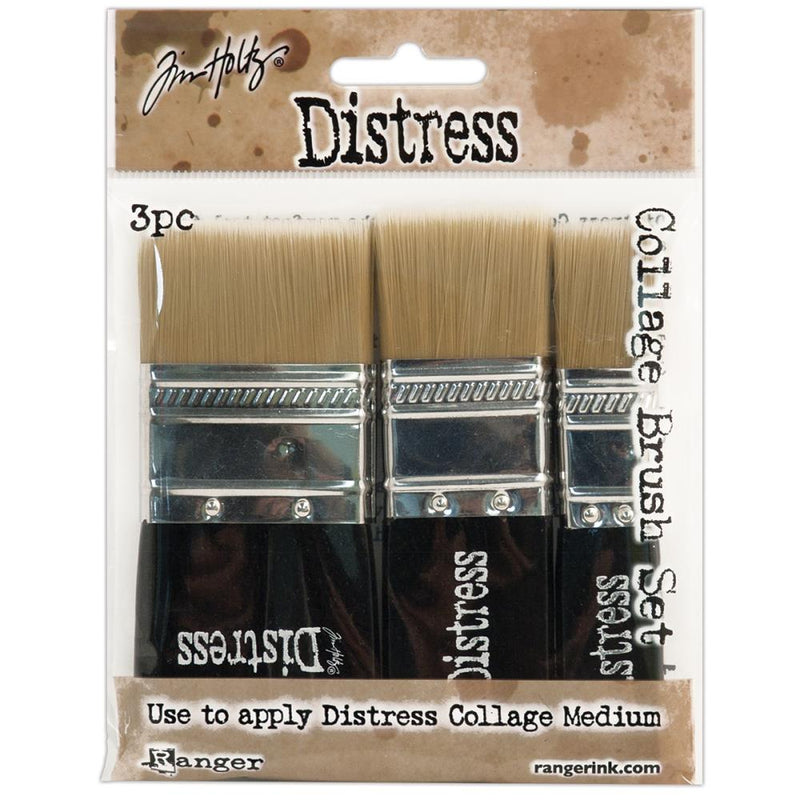 Tim Holtz Distress Collage Brush Assortment 3Pc, TDA50896