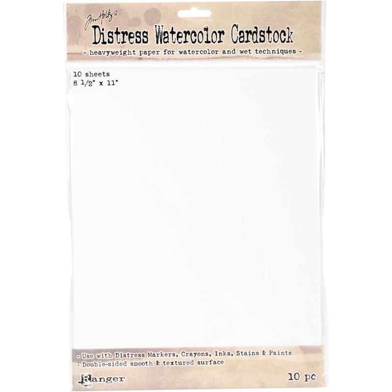 Tim Holtz Distress Watercolor Cardstock 8.5" x 11", 10Pc, TDA53927