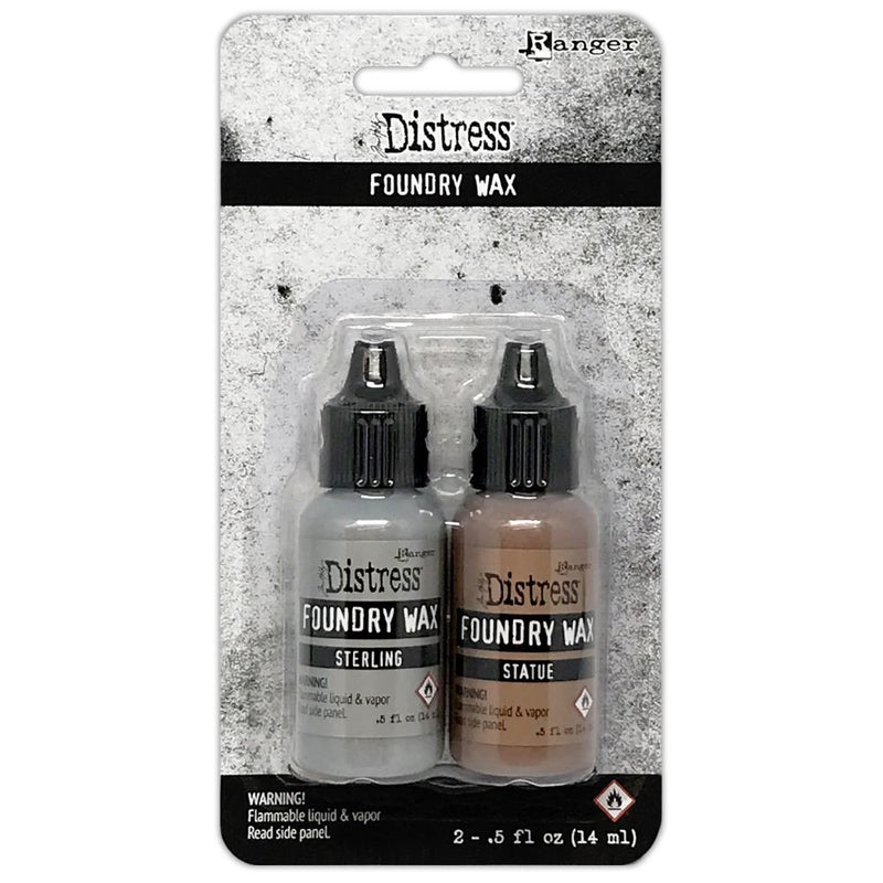 Tim Holtz Distress - Foundry Wax Kit - Sterling/Statue, TDAK80442