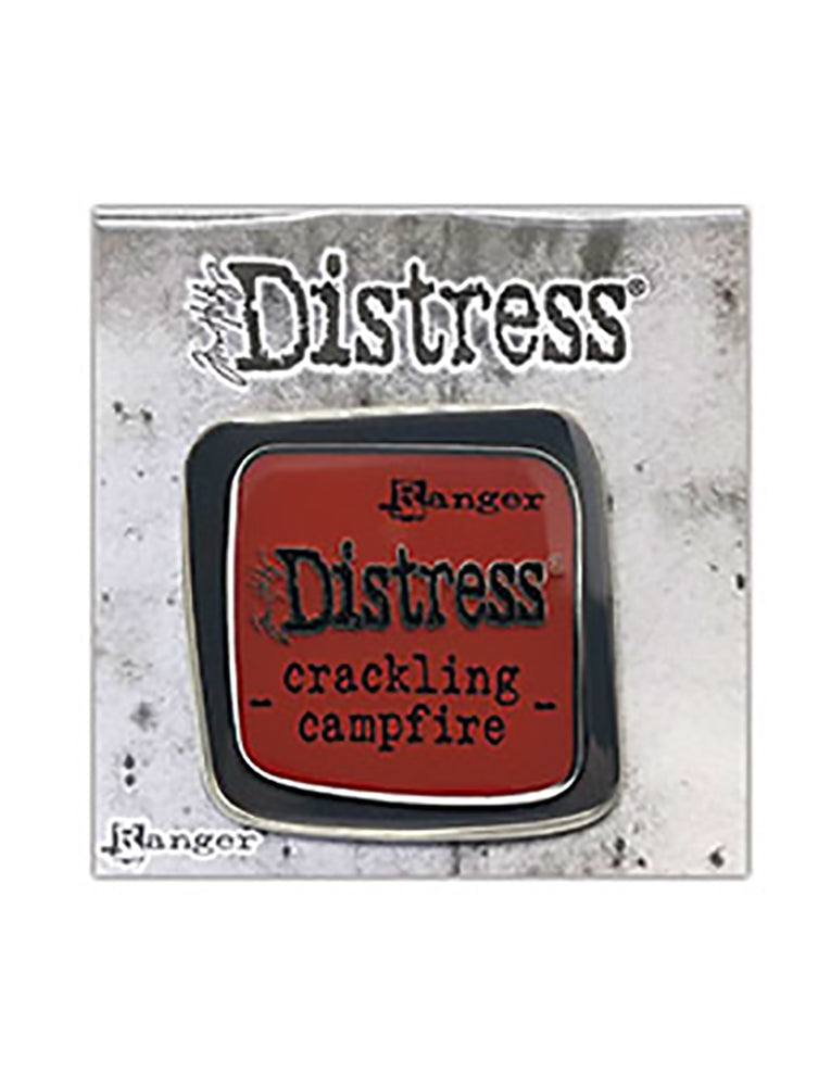 Tim Holtz Distress Enamel Collector Pin - Crackling Campfire, TDZ73116