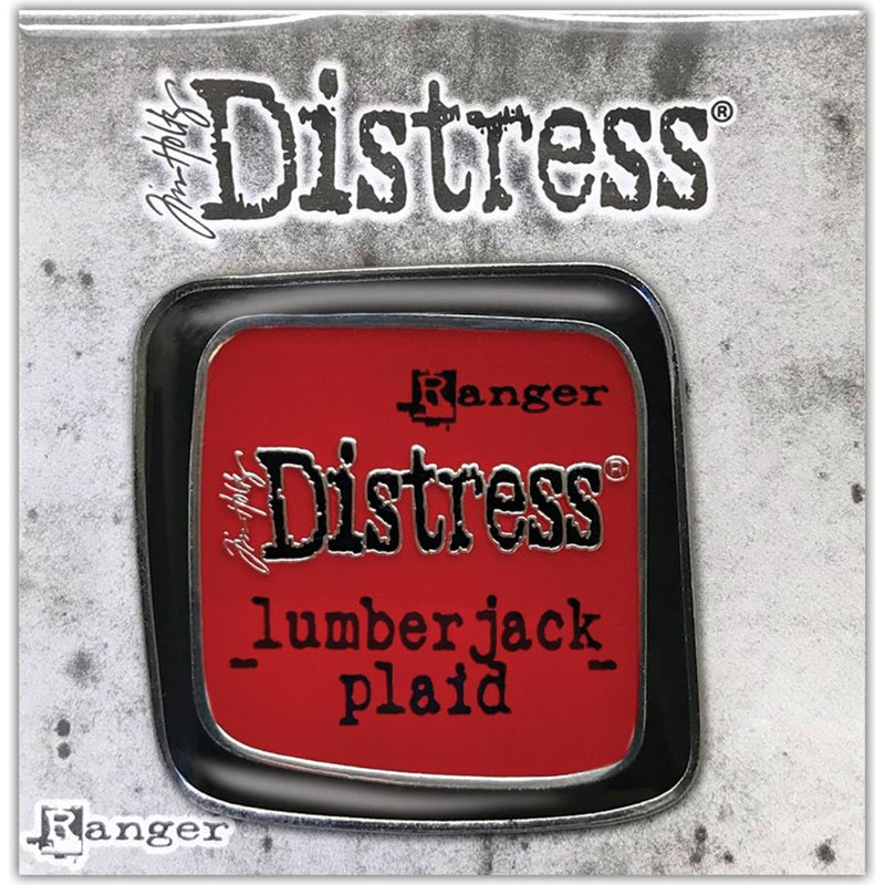 Ranger - Tim Holtz Distress Enamel Collector Pin - Lumberjack Plaid, TDZ82439