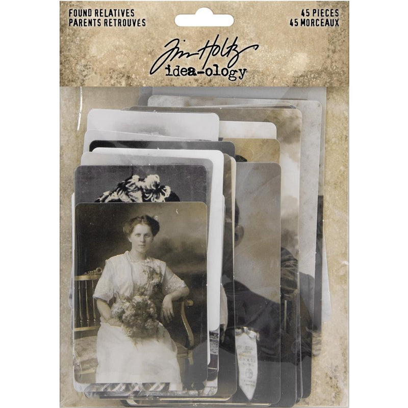 Tim Holtz Idea-ology - Found Relatives 45Pc, TH93798