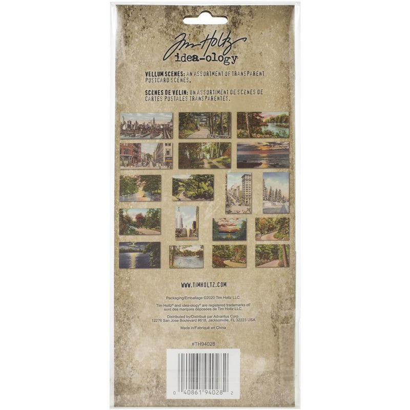 Tim Holtz Idea-ology - Velum Scenes 18Pc, TH94028