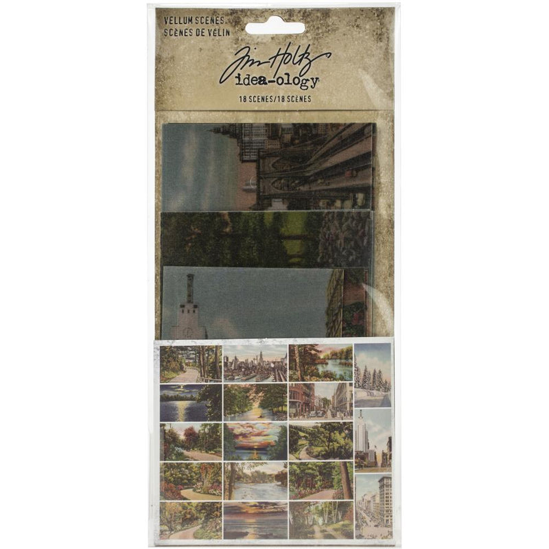 Tim Holtz Idea-ology - Velum Scenes 18Pc, TH94028