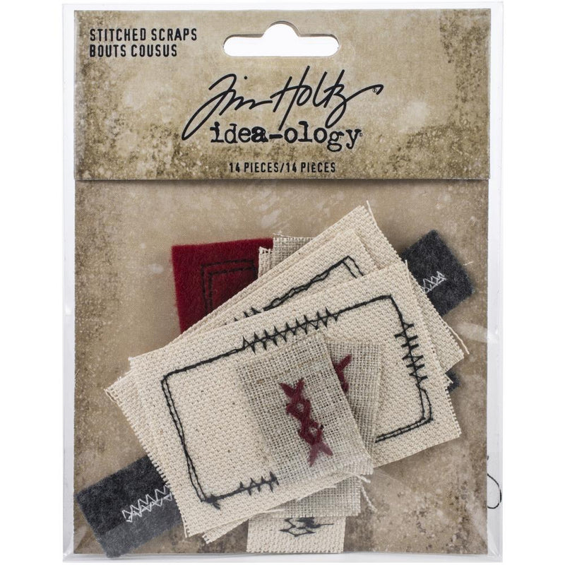 Tim Holtz Idea-ology - Stitched Scraps 14Pc, TH94035