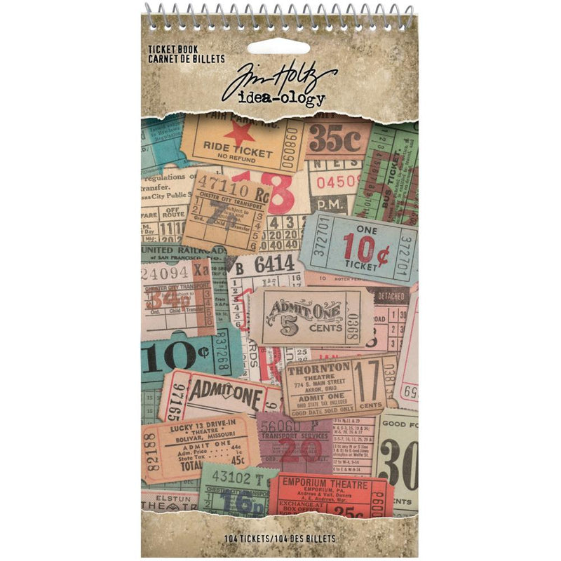 Tim Holtz Idea-ology - Ticket Book, 104Pc, TH94036