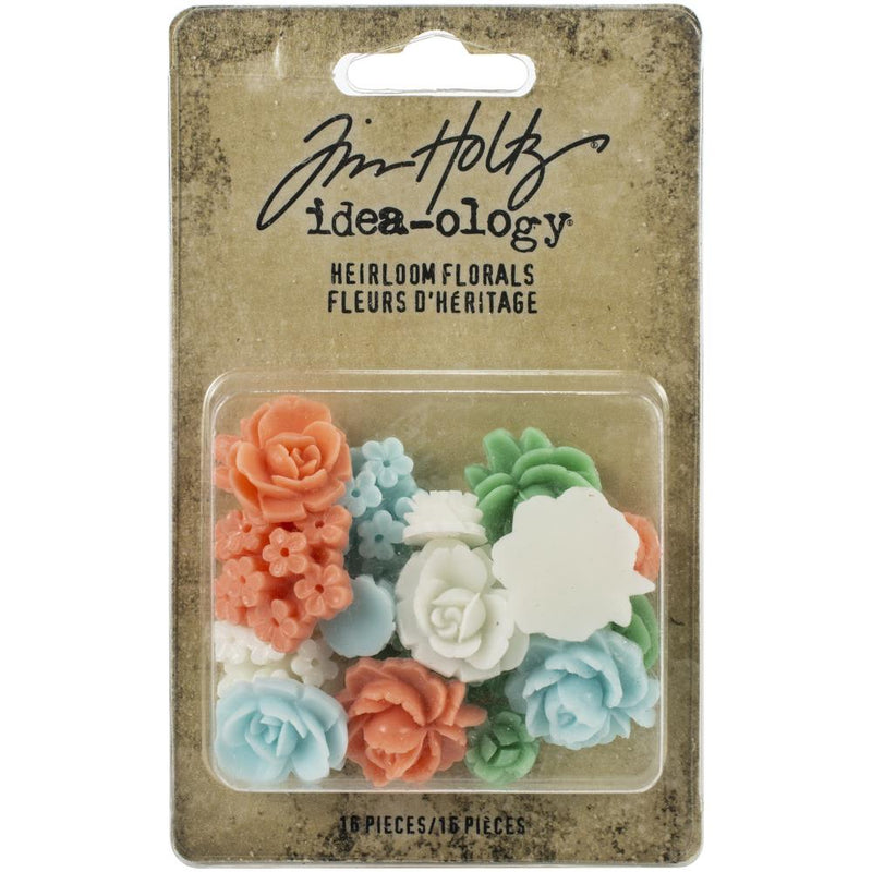 Tim Holtz Idea-Ology Heirloom Florals 16Pc, TH94040