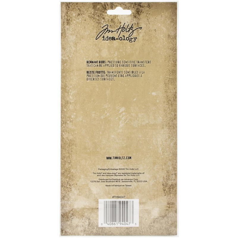 Tim Holtz Idea-ology - Remnant Rubs Specimen, TH94047