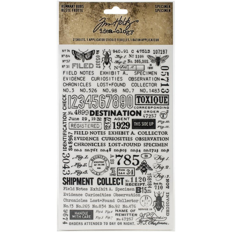 Tim Holtz Idea-ology - Remnant Rubs Specimen, TH94047