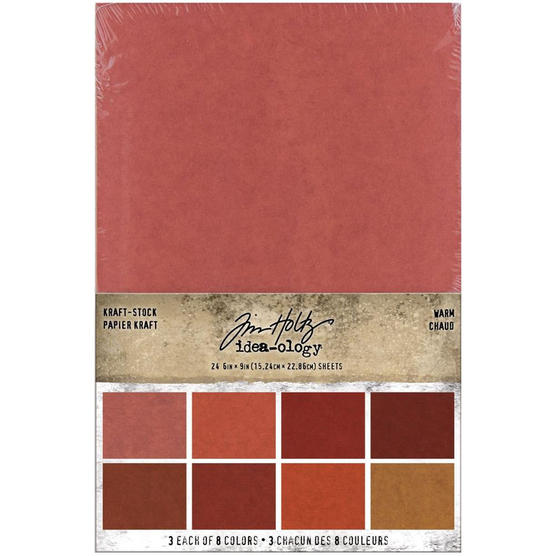 Tim Holtz Idea-ology Warm Kraft-Stock Pack, 6x9 - 24Pc, TH94112